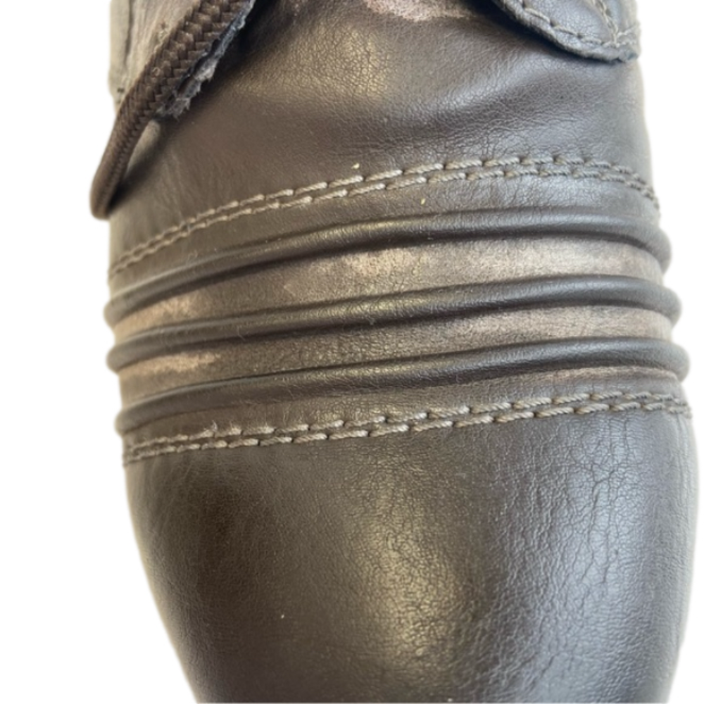 Remonte Size 8.5 / 40 Grey Black Anti-stress Comfort Lace Up Bootie Printed - Picture 10 of 16